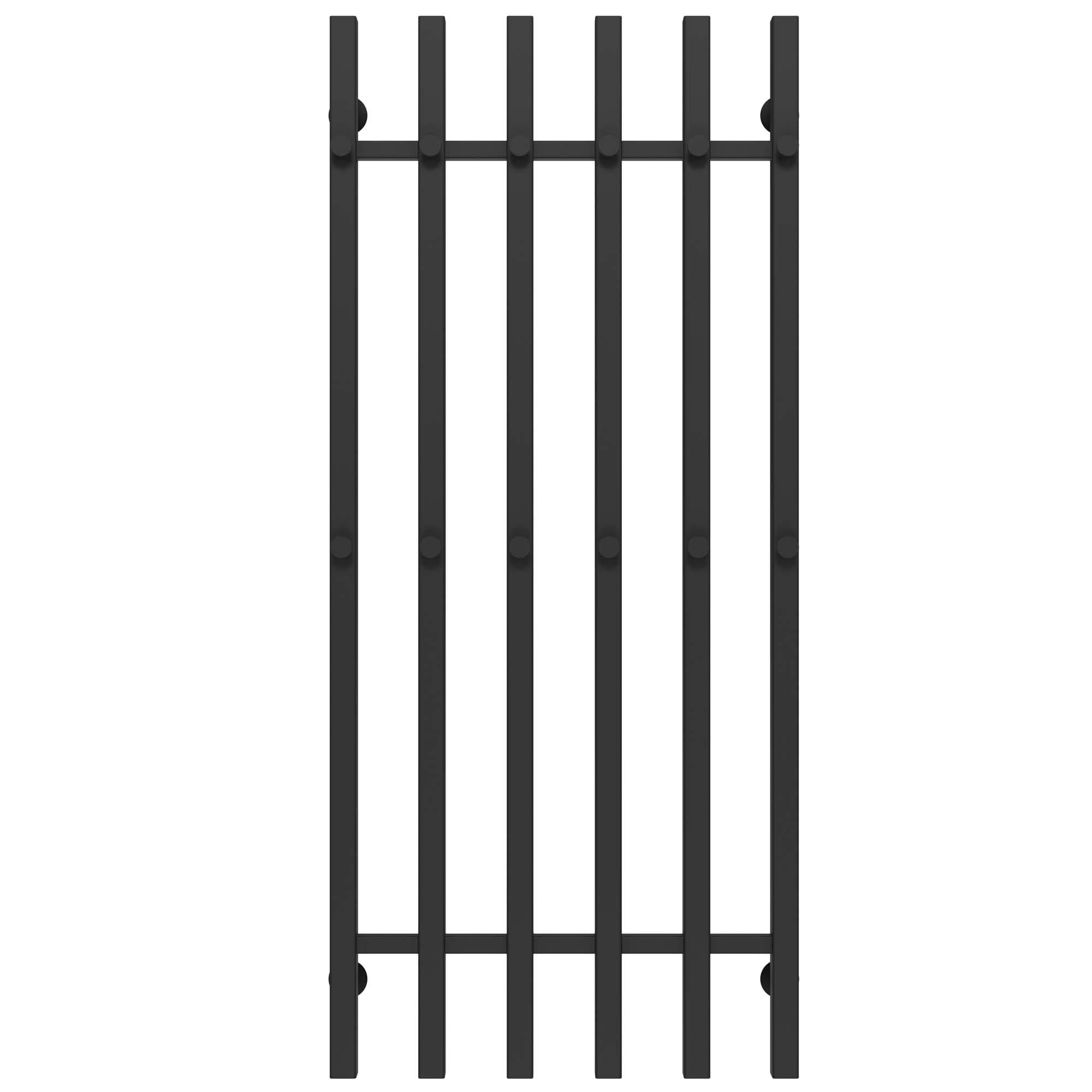 Полотенцесушитель водяной Deffi Split П6 боковое правое подключение нержавеющая сталь 500х1200 мм Черный (A.SP.120.50.6.BC)