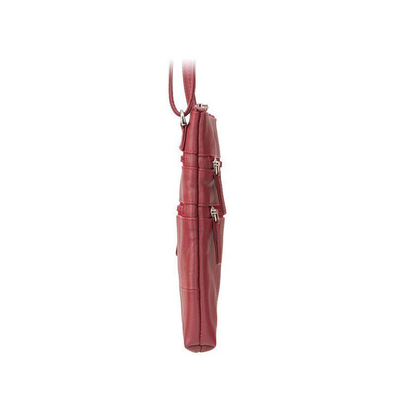 Жіноча шкіряна сумка Visconti 18606 Slim Bag Red (18606 RED) - фото 4