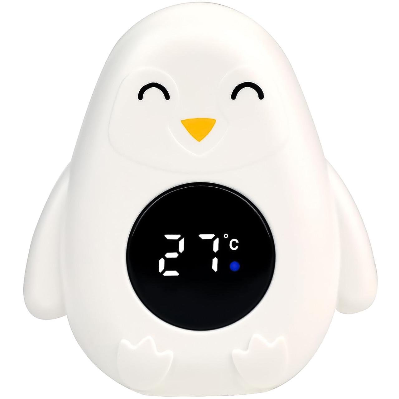 Термометр для ванной детский UChef BT-03 для измерения температуры воды в форме пингвина Белый