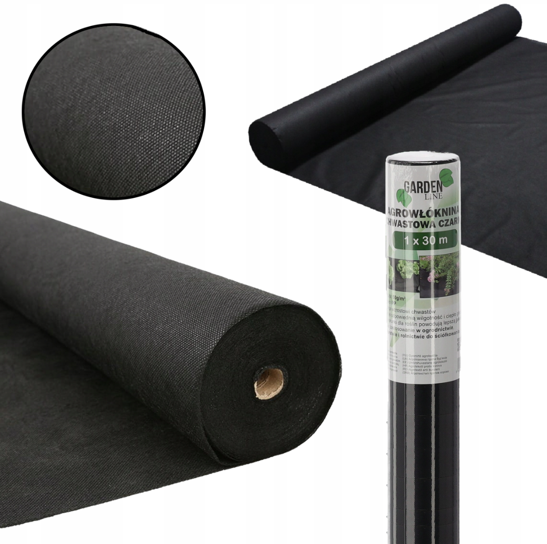 Агротканина GardenLine AGO2180 проти бур'янів та для мульчування агроволокно 50 Г/М2 1х30 м - фото 2