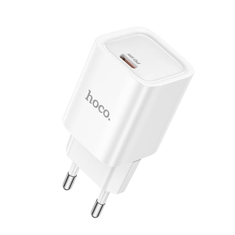 Зарядний пристрій мережевий Hoco C148A Charm single port PD30W charger EU White (6942007630306)