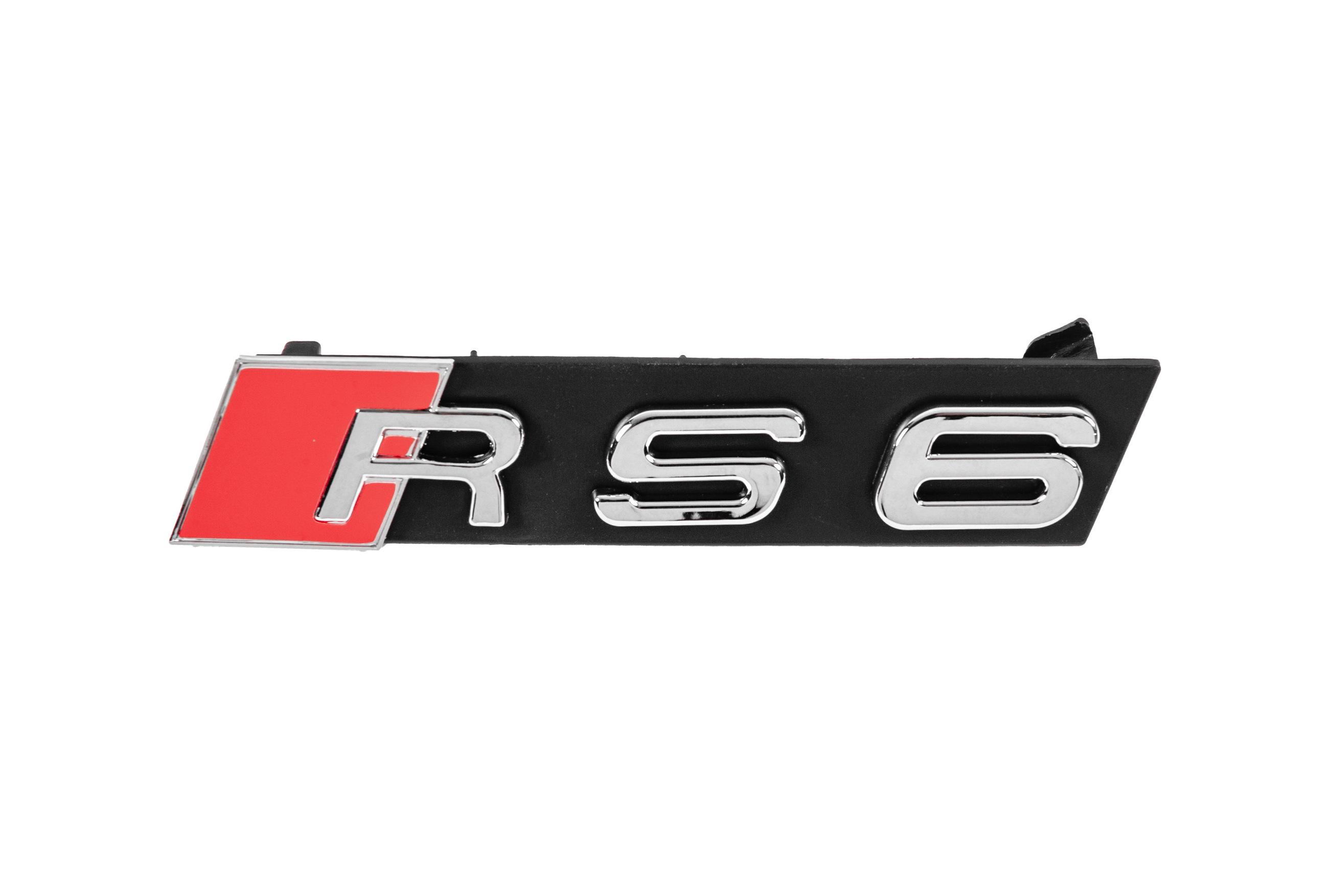Емблема в решітку RS6 V2 GT Tuning для Audi abs-пластик Хром (188902)