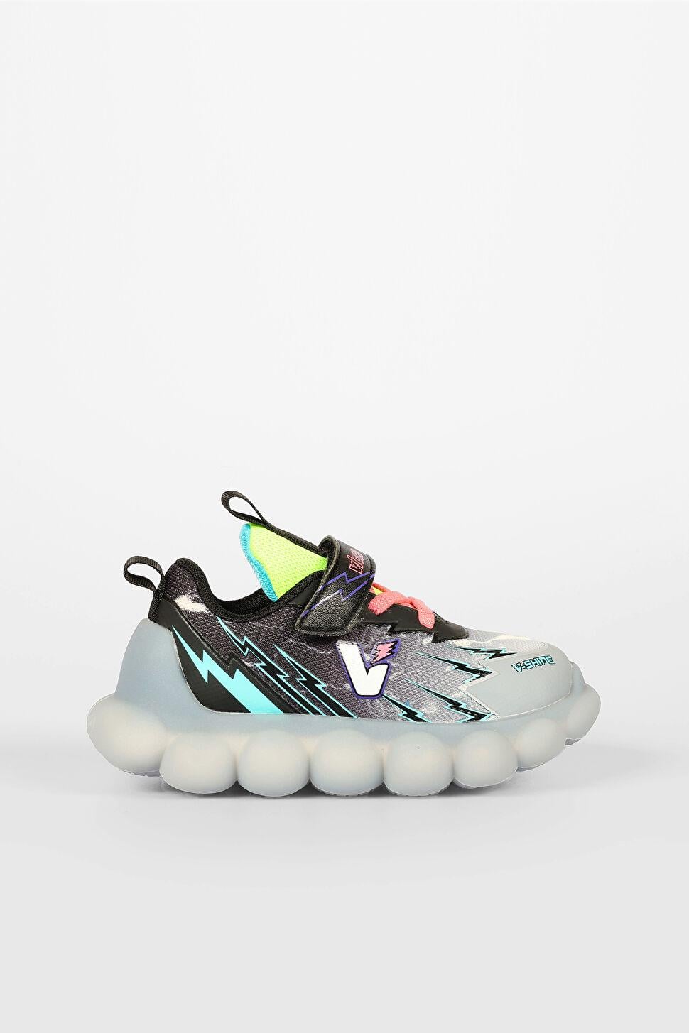 Кроссовки для мальчика Vicco Flash с подсветкой подошвы р. 30 длина стопы 19 см Черный (3486408683309)