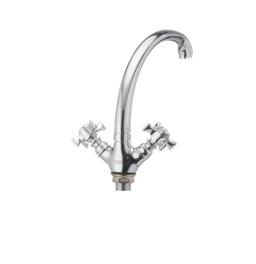 Смеситель для кухни Cron ZEUS-273 с высоким изливом двухвентильный цинковый сплав Хром (b-CR0083) - фото 3 Смеситель для кухни Cron ZEUS-273 с высоким изливом двухвентильный цинковый сплав Хром (b-CR0083) - фото 3