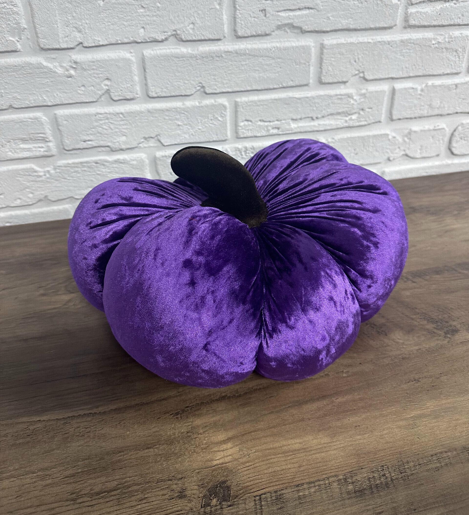 Подушка Comfort Home тыква декоративная велюровая мраморная Ø 30 см