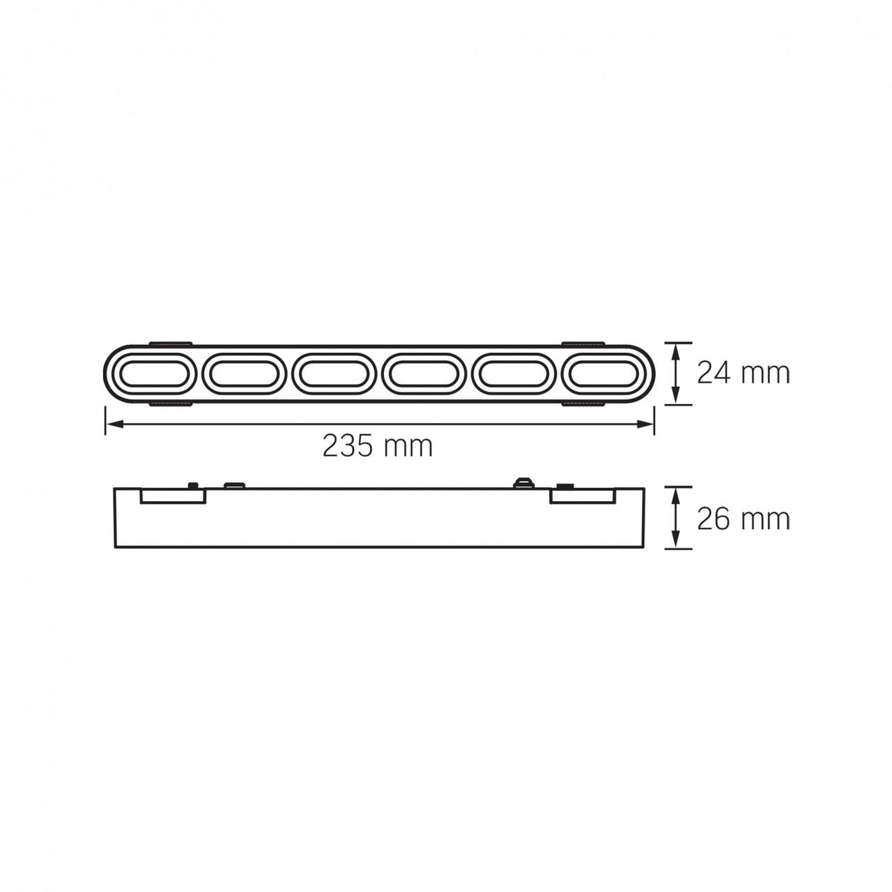 Світильник магнітний трековий Videx 11W 4000K 48V Black (VL-TRMS-LD16B) - фото 2