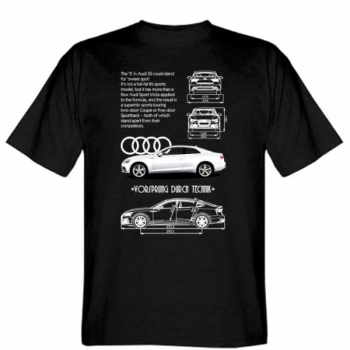 Футболка чоловіча Stedman Audi S5 M Чорний (17782755-2-203327-M)