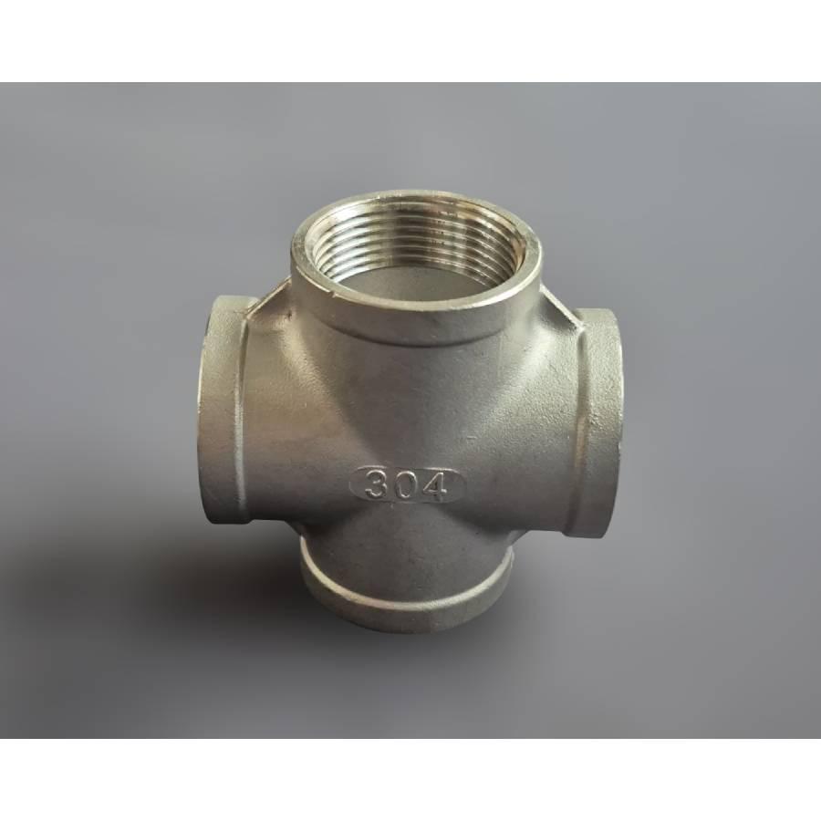 Крестовина резьбовая Ду32 равнопроходная н/ж сталь AISI304 ВР BSPP Class 150 1-1/4" (29203331) - фото 9 Крестовина резьбовая Ду32 равнопроходная н/ж сталь AISI304 ВР BSPP Class 150 1-1/4" (29203331) - фото 9