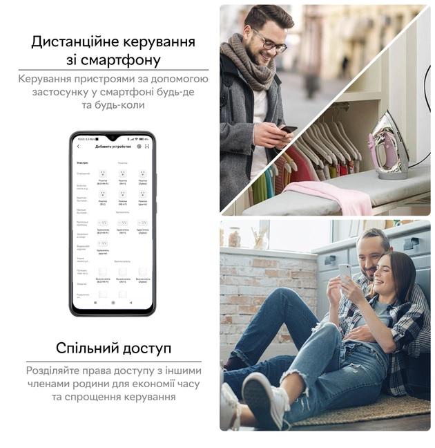 Умная розетка Tuya Smart Wi-Fi с таймером и ваттметром (12933069) - фото 6