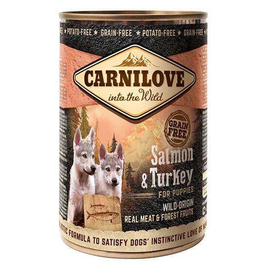 Корм влажный для щенков Carnilove Puppy k с лососем и индейкой 400 г (8595602529254)