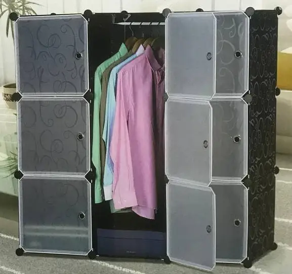 Шкаф складной для одежды на 9 секций пластиковый (Storage Cube Cabinet) - фото 5