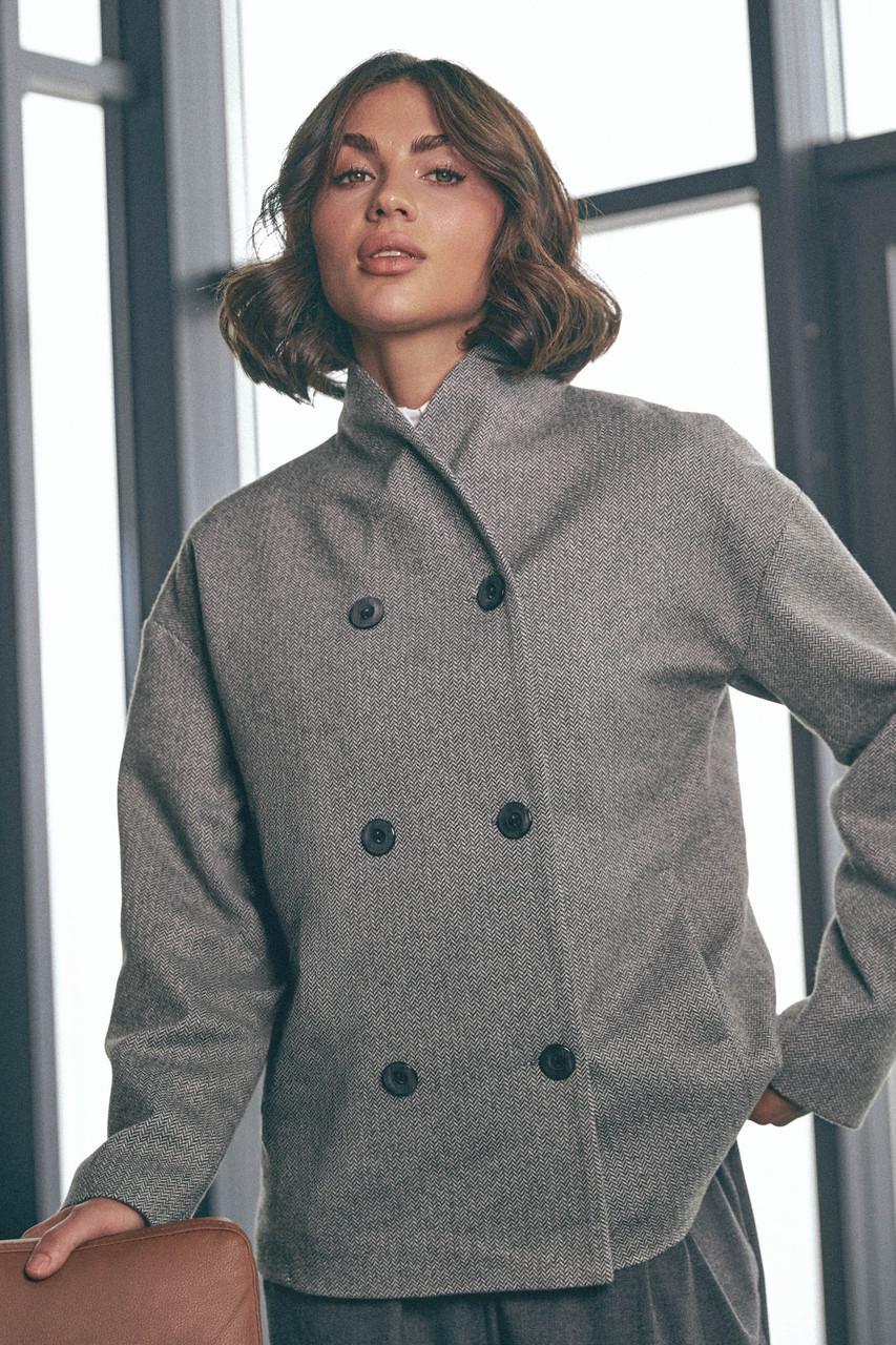 Пальто жіноче Seventeen S-M Сірий (2500677765) - фото 5