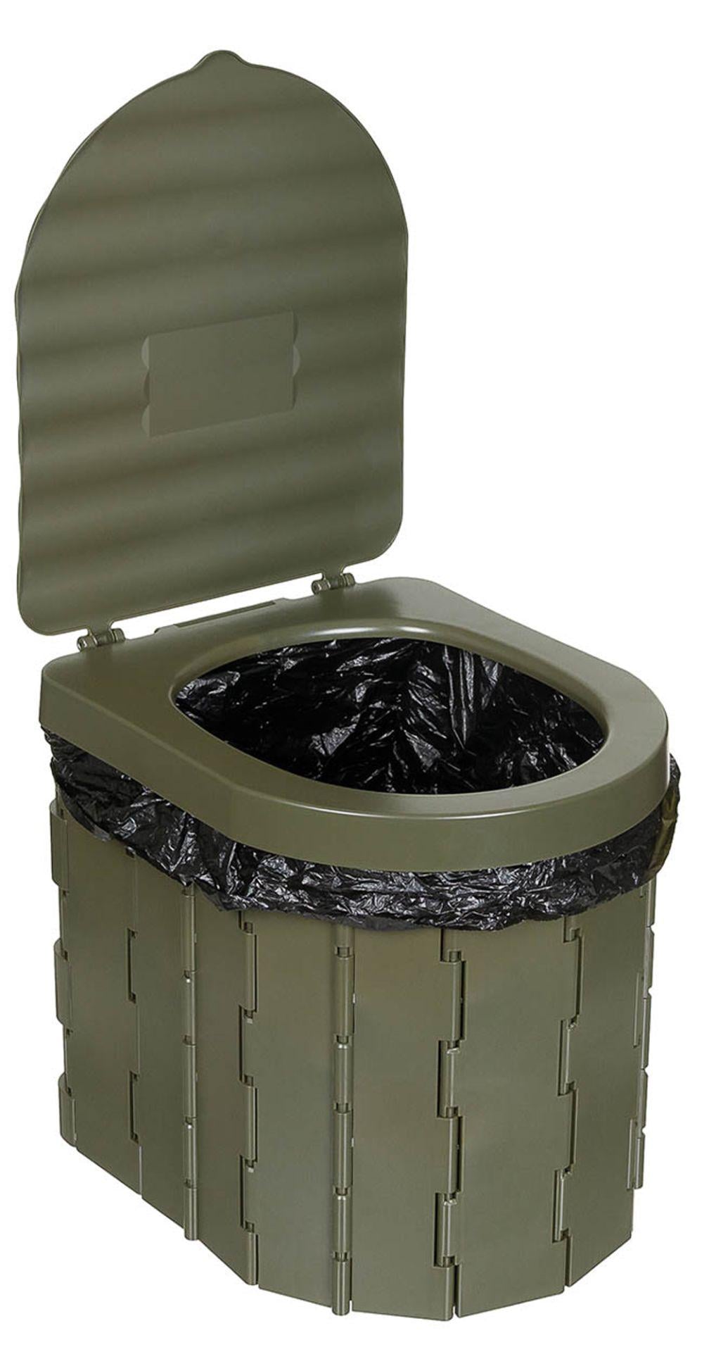 Туалет компактный мобильный MFH Fox Outdoor Camping Toilet Олива