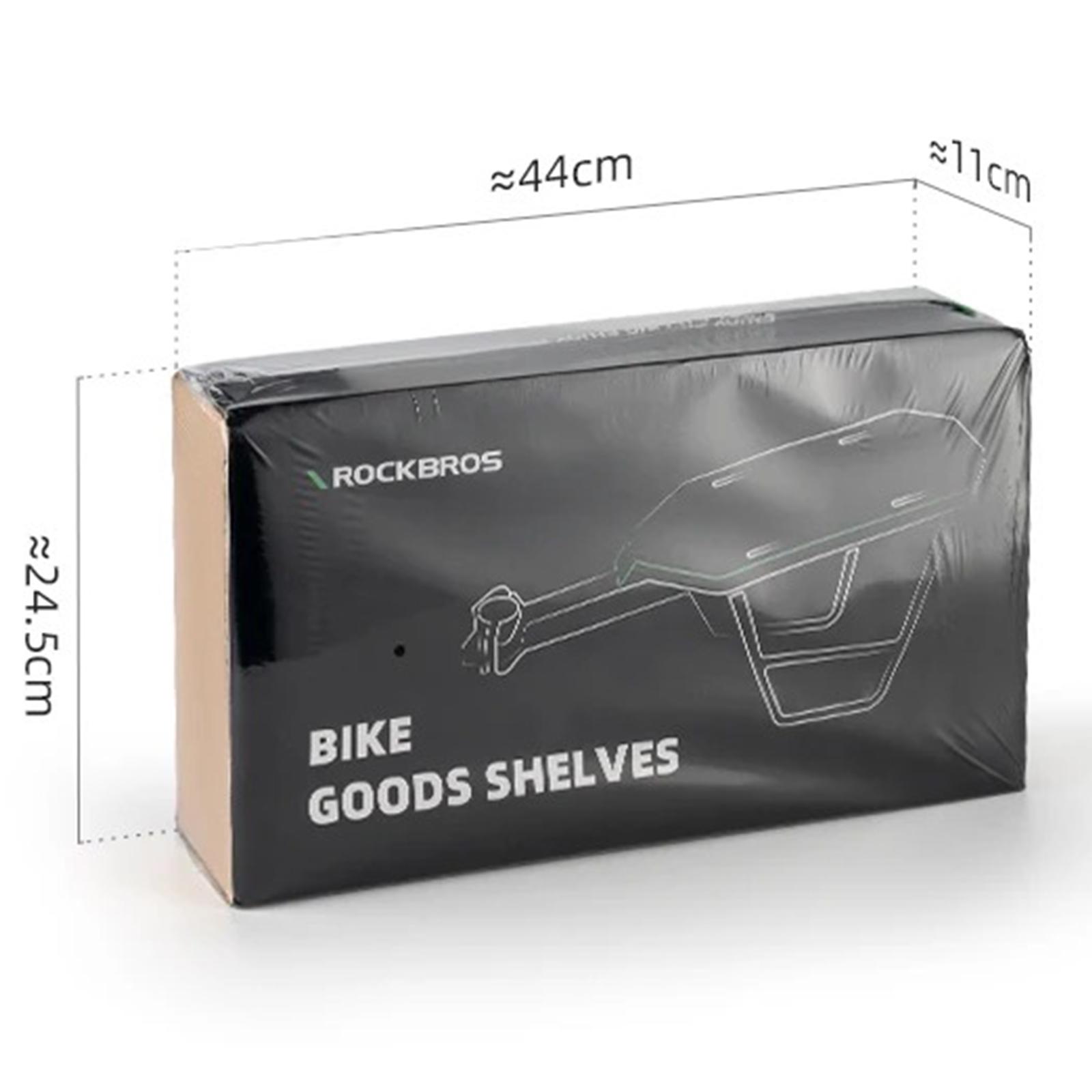 Багажник на велосипед с крылом и местом для фонариков ROCKBROS RBHJ для 26-29" Черный (RB-RBHJ-1-5523) - фото 8