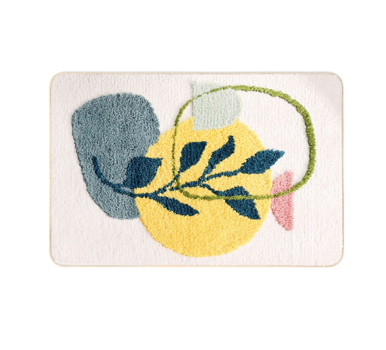 Килимок для ванної кімнати антиковзаючий 50х80 см Білий (2590505530)