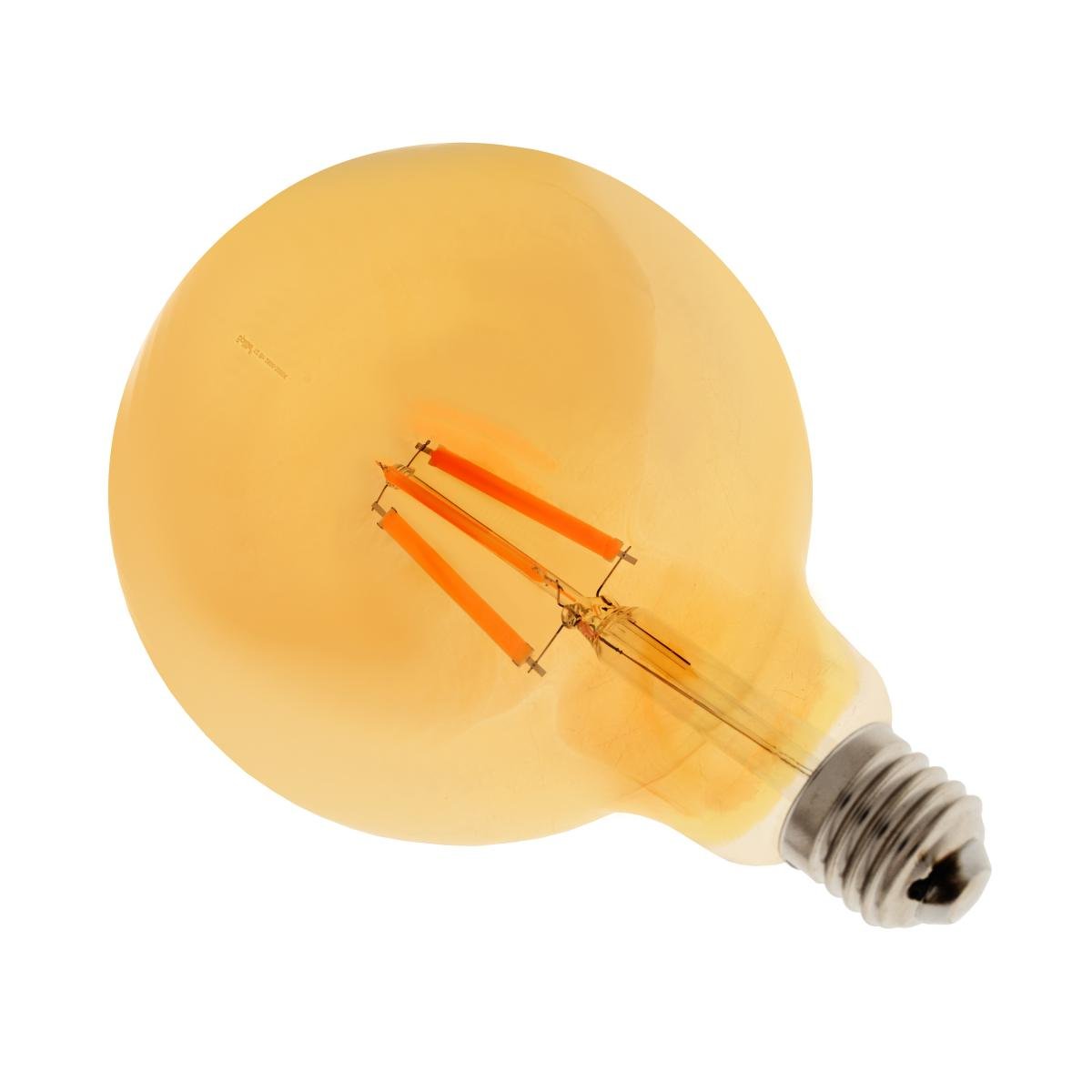 Лампа Brille LED E27 12 W WW G125 Золотий матовий (33-743) - фото 3