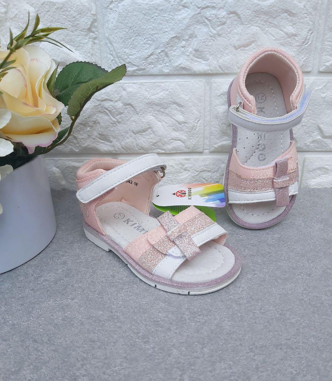 Босоніжки для дівчинки Kimboo 939 р. 22 14,3 см Рожевий (939)