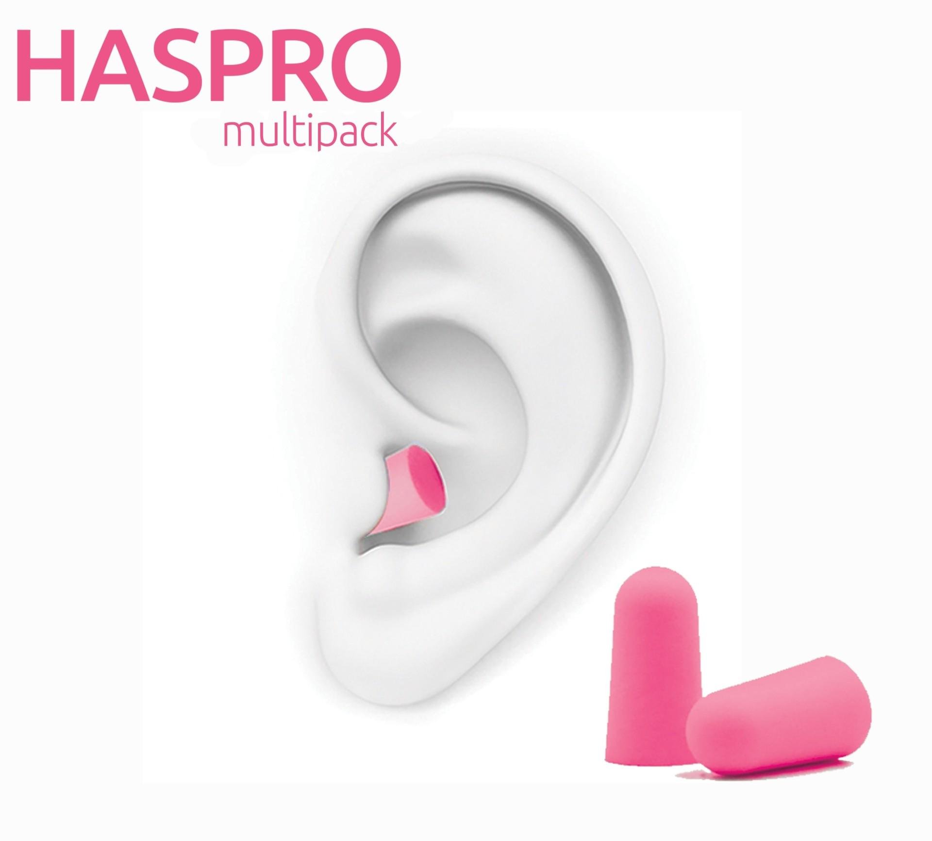 Беруши для сна пенные HASPRO MULTI10 SNR 38 дБ Розовый 10 пар (1121-02) - фото 4