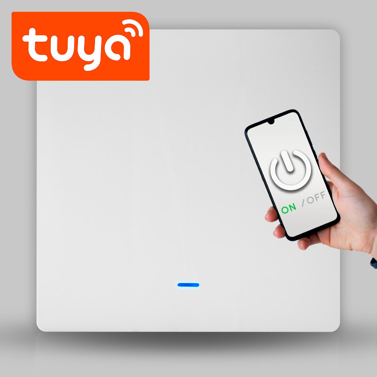 Выключатель Tuya Zigbee 1 клавиша без нуля Белый - фото 3 Выключатель Tuya Zigbee 1 клавиша без нуля Белый - фото 3