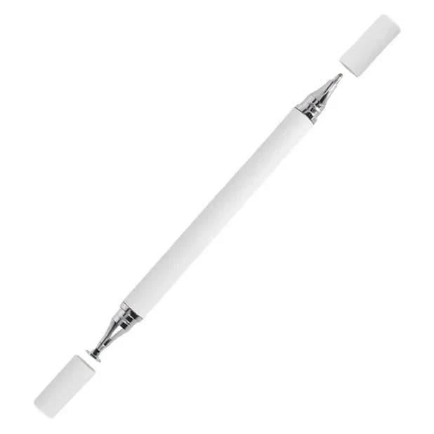 Стилус для рисования двухсторонний 2в1 Белый