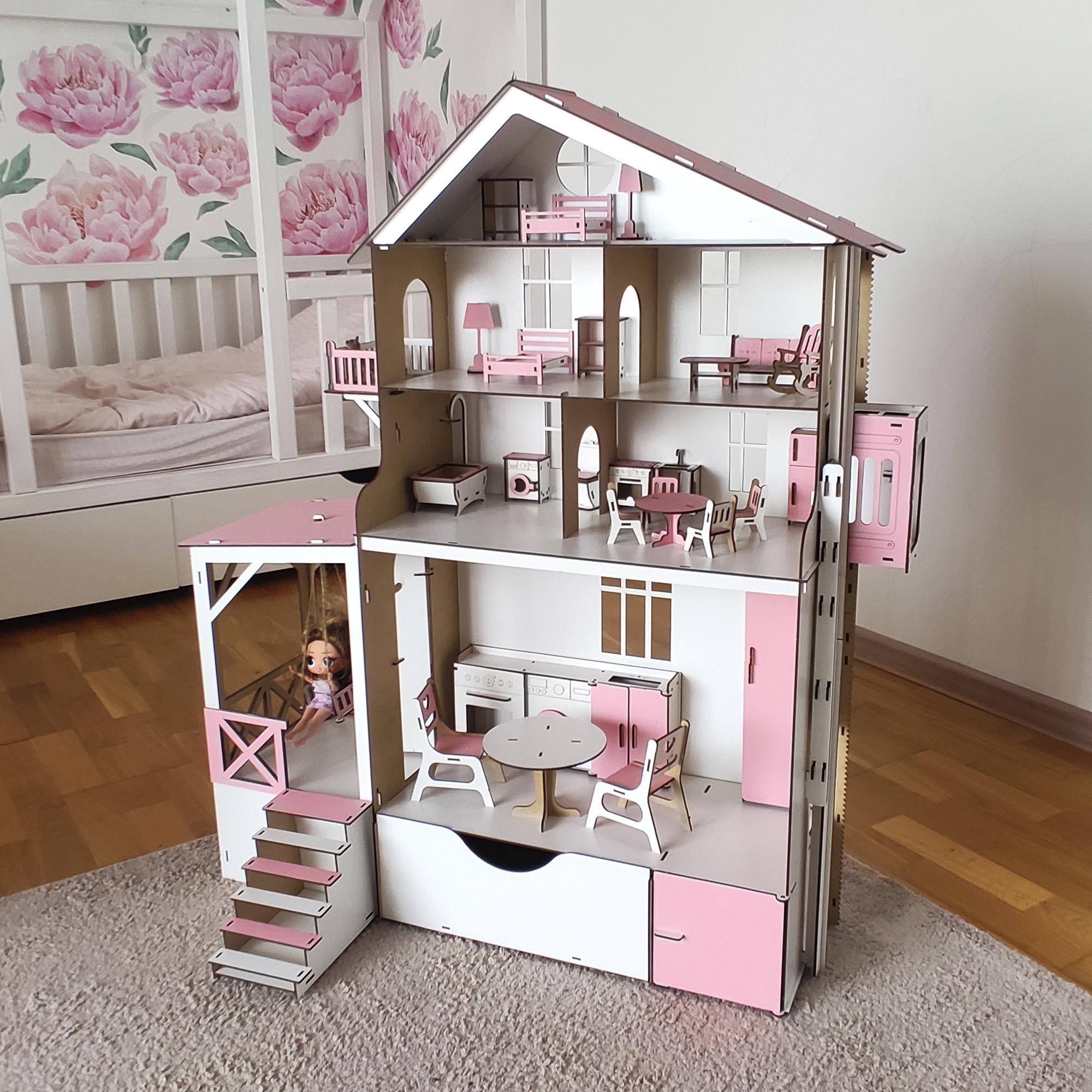 KidKraft Дизайн интерьера - кукольный домик магнитный с мебелью