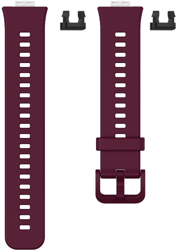 Ремешок силиконовый Jsota для Huawei Watch Fit Marsala (18457-55) - фото 2 Ремешок силиконовый Jsota для Huawei Watch Fit Marsala (18457-55) - фото 2