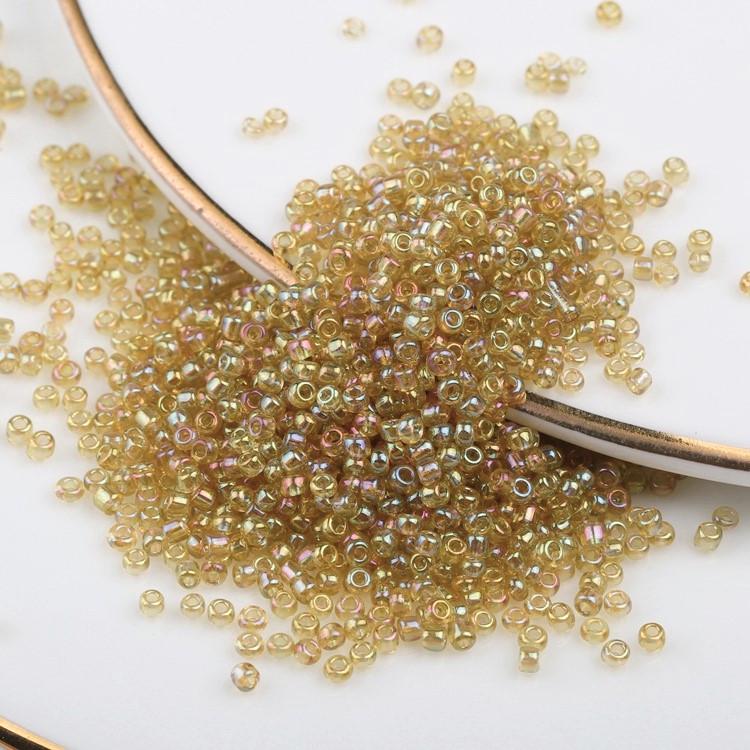 Бисер Бензиновый 2 мм 50 г Оливково-золотистый (БР0002б35)