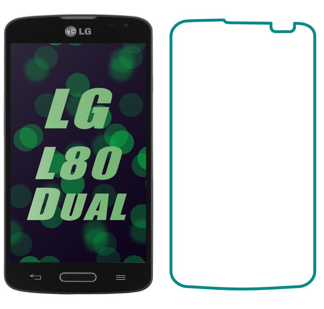 Защитное стекло LG L80 Dual D380 (Прозрачное 2.5 D 9H) (01372)