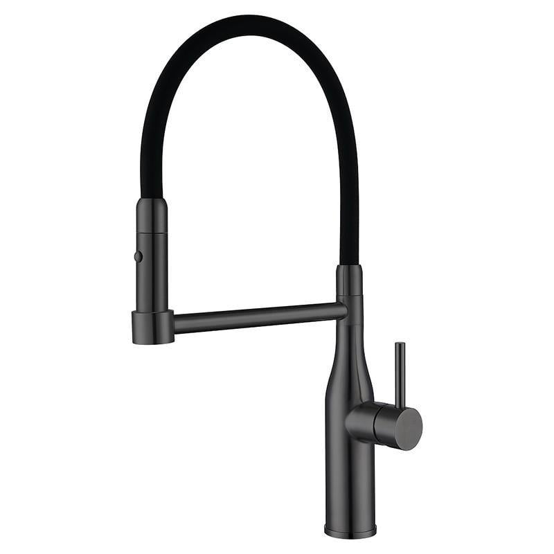 Змішувач для кухні з гнучим виливом KOER KI-70005-07 Графітовий (KR3389)