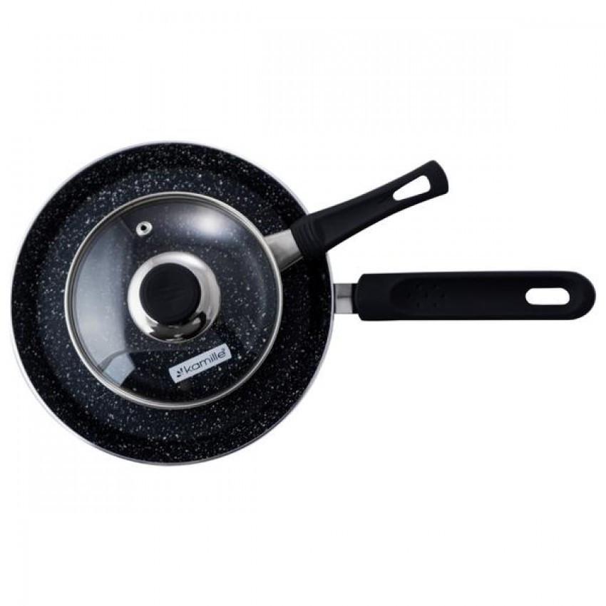 Набір посуду антипригарний Kamille мармур 2 шт. (0615MR) - фото 2 Набір посуду антипригарний Kamille мармур 2 шт. (0615MR) - фото 2