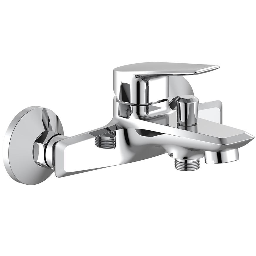 Смеситель для ванны Q-tap Pivonka QTPIV3013102DC46076 однорычажный Хром (217074)