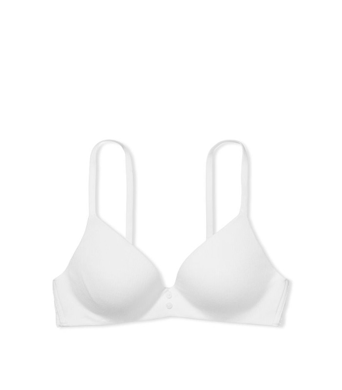 Бюстгальтер безкаркасний Victoria's Secret Lightly-Lined Wireless Bra 80D 36D Білий - фото 3