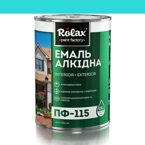 Емаль алкідна ПФ-115 Rolax 0,9 кг Бірюзовий (513)