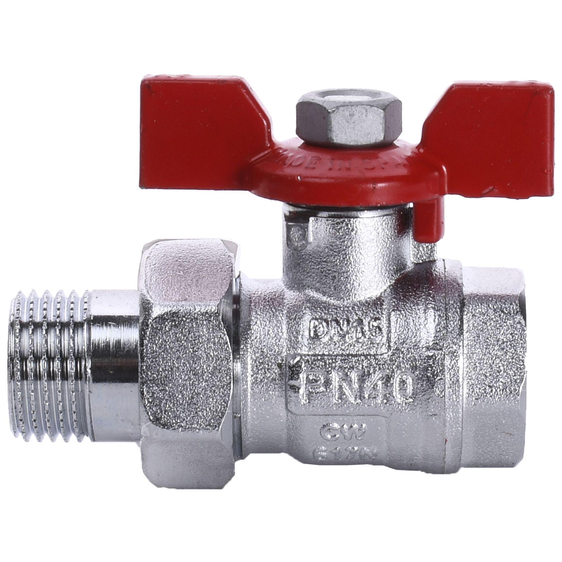 Кран шаровой прямой Arco TURIA с американкой 1/2" (0117208/000004844)