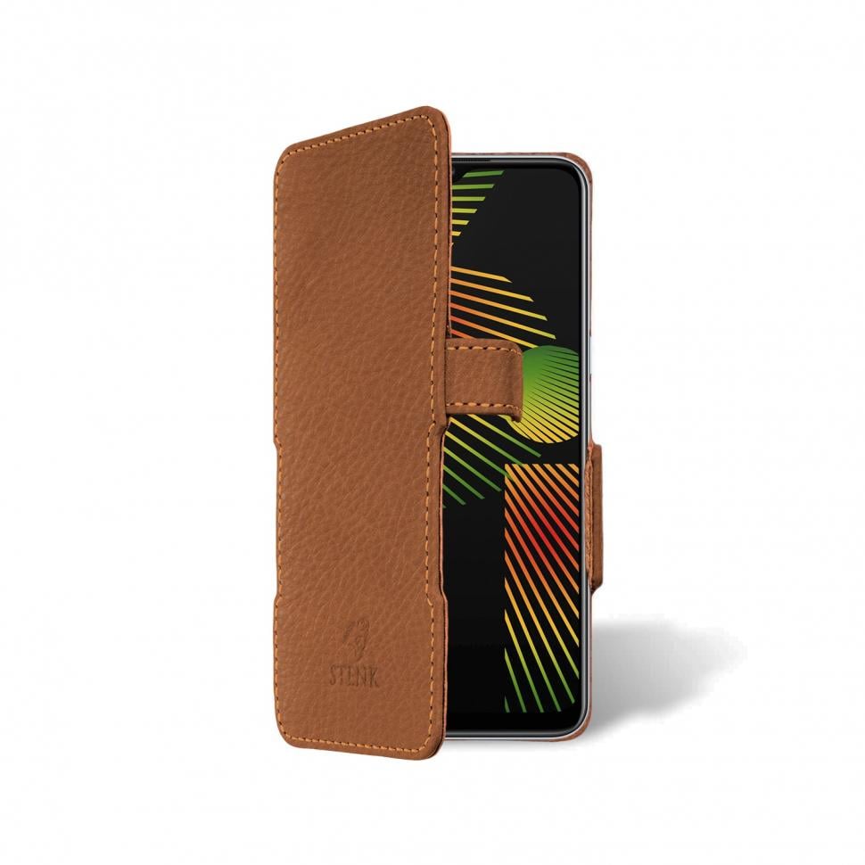 Чехол книжка Stenk Prime для Realme 6i Коричневый (65436)