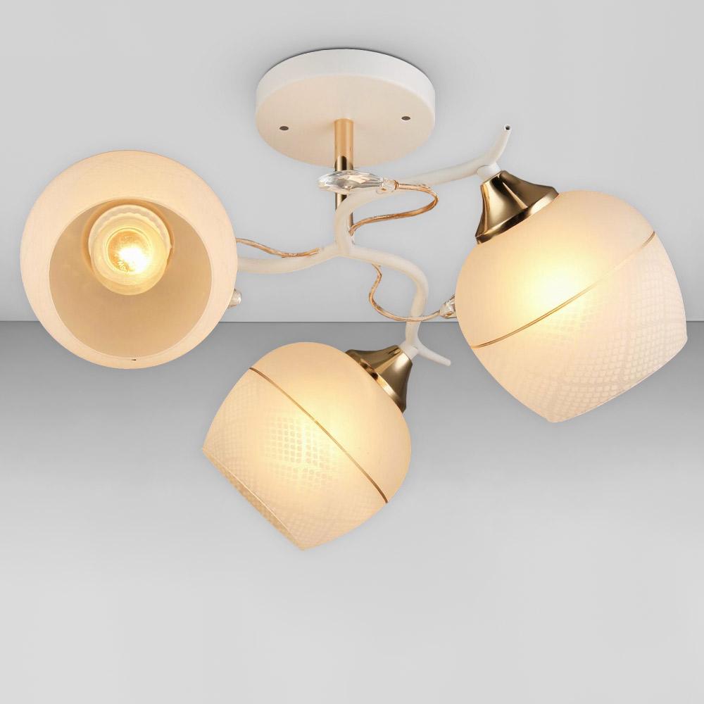 Люстра потолочная Light House SRS-19238/3 Белый/Золотой 
