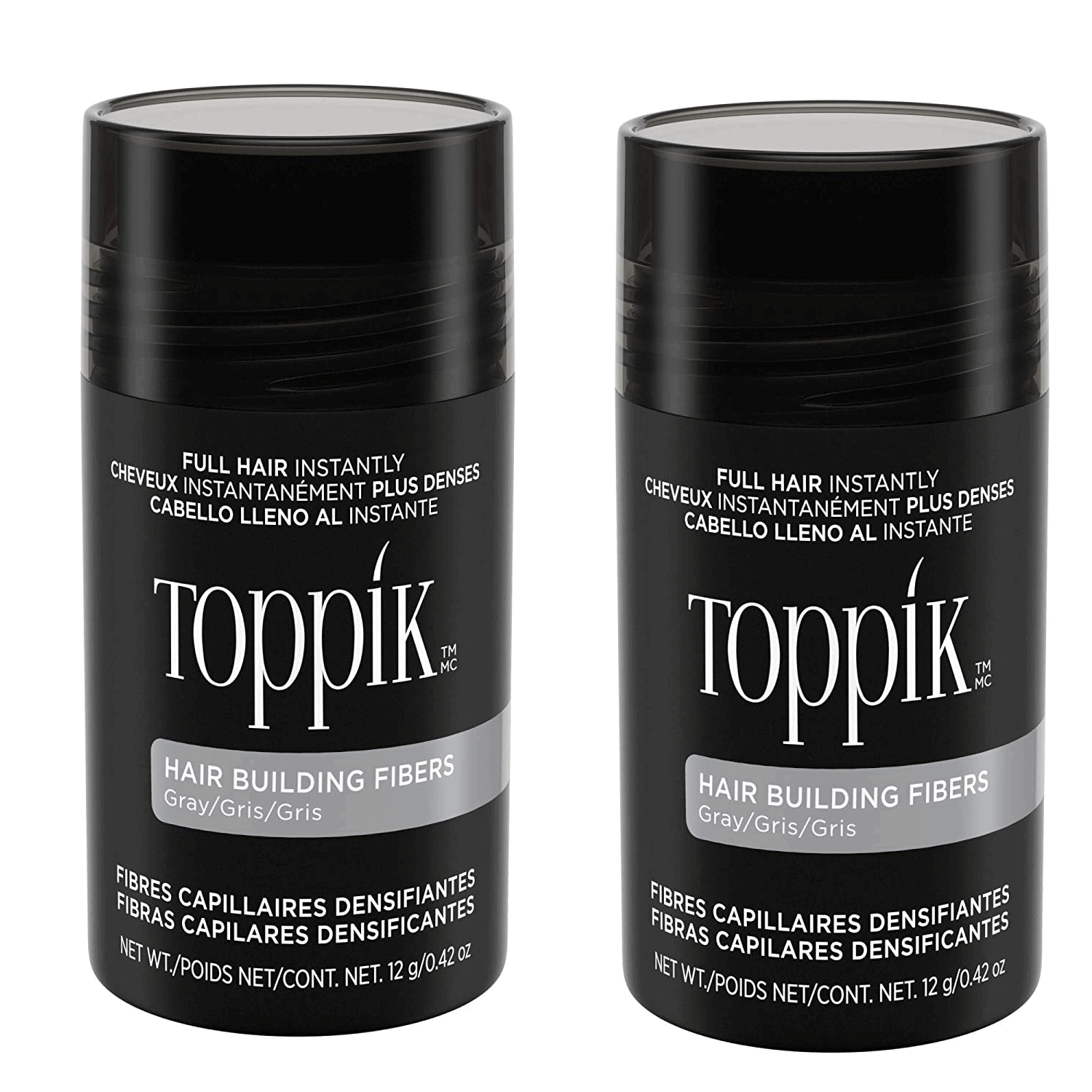 Кератиновий загущувач для волосся Toppik 12 г Gray (12577326) - фото 2