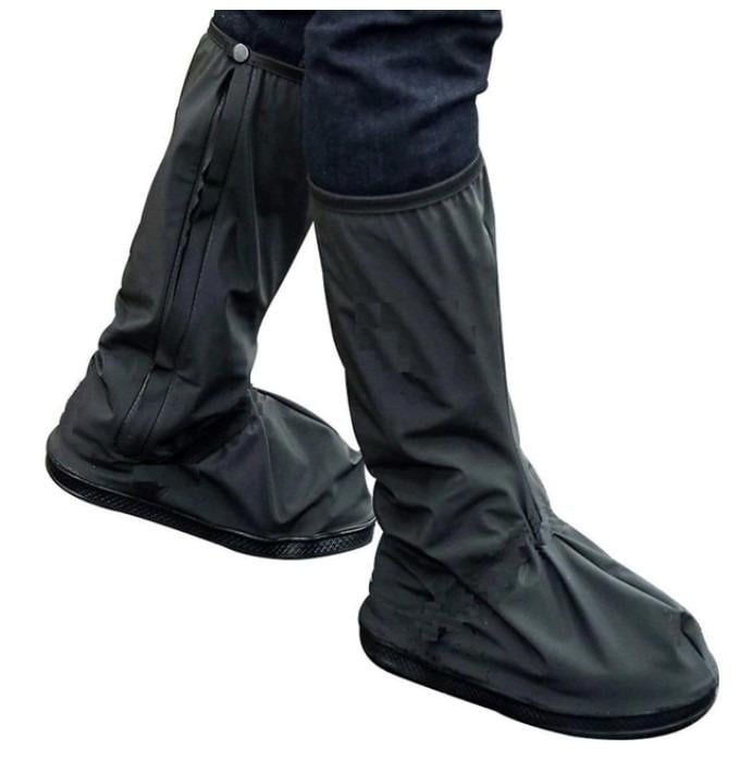 Бахилы силиконовые на обувь от воды и грязи XXL р. 42-43 Черный (16842-85)
