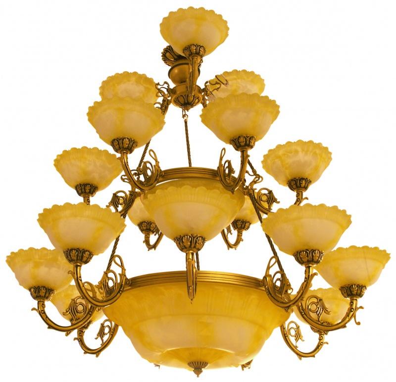 Люстра прованс большая Brille BKL-024S/24 для холла