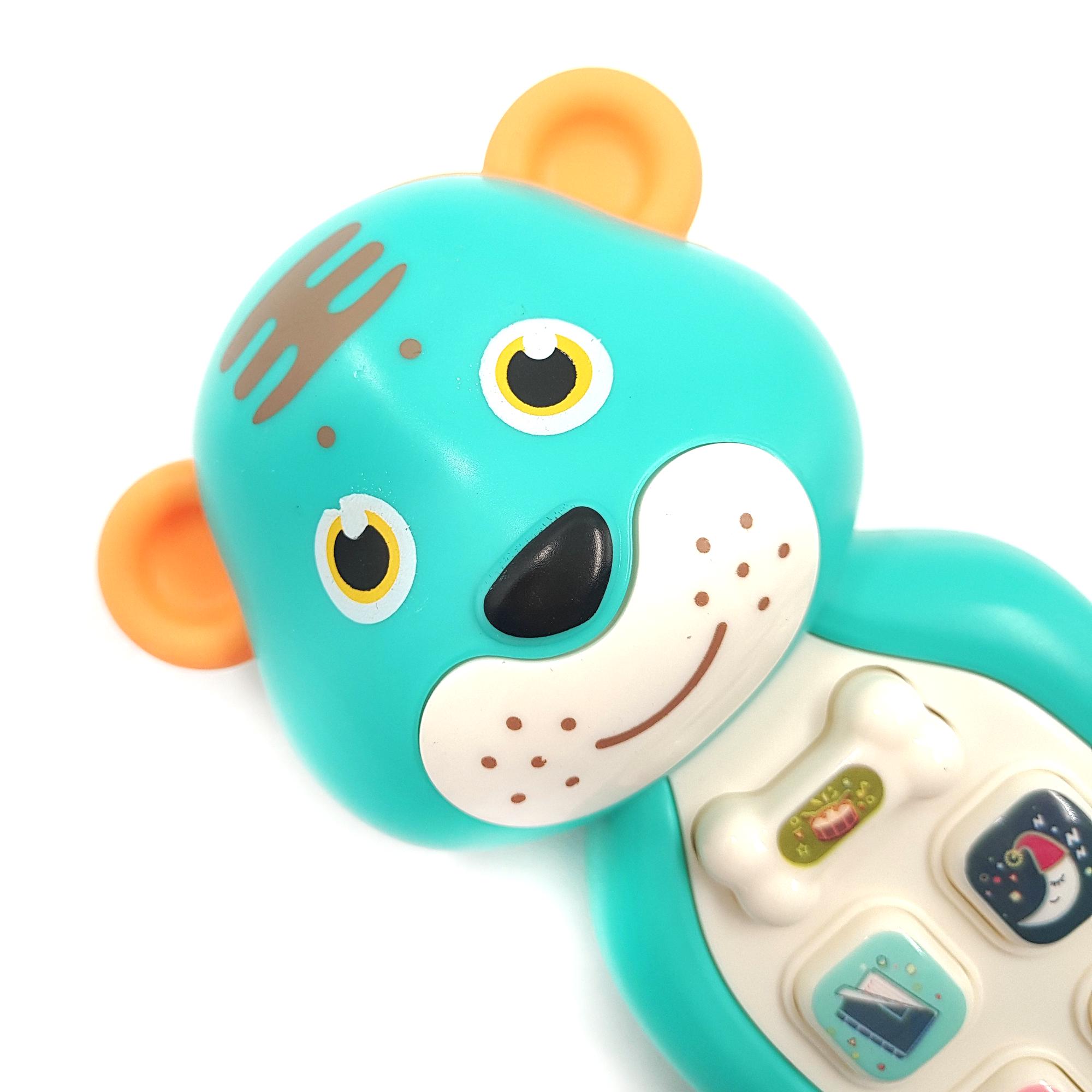 Телефон інтерактивний Тигреня ТК Group 15 см укр. озвучка Бірюзовий (125257b) - фото 5