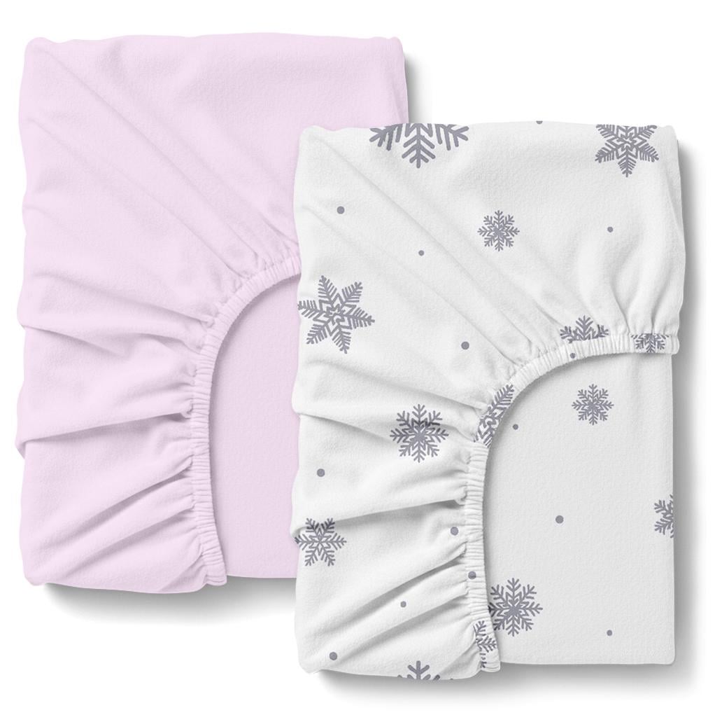 Простынь на резинке Cosas LILAC SNOW фланель 160х200х20 см 2 шт. (4822052488126)