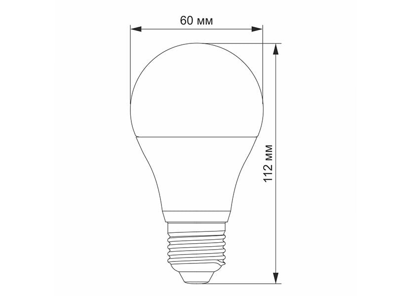 Світлодіодна лампа TITANUM A60 10 Вт E27 4100K 12 В (7317) - фото 3