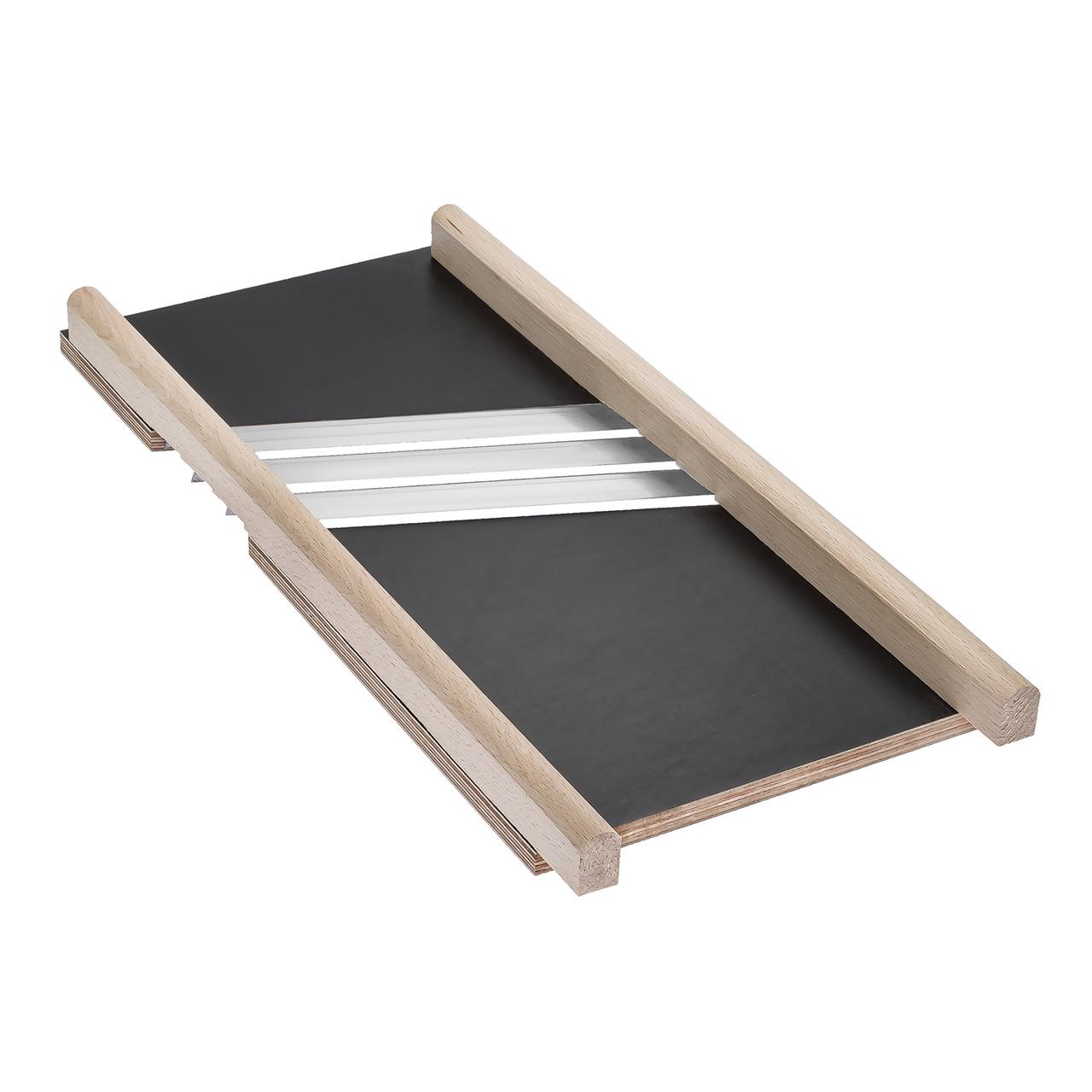 Ручная шинковка Wood&Steel 38,5x17 см для нарезки овощей с тремя лезвиями (1794781846) - фото 3 Ручная шинковка Wood&Steel 38,5x17 см для нарезки овощей с тремя лезвиями (1794781846) - фото 3