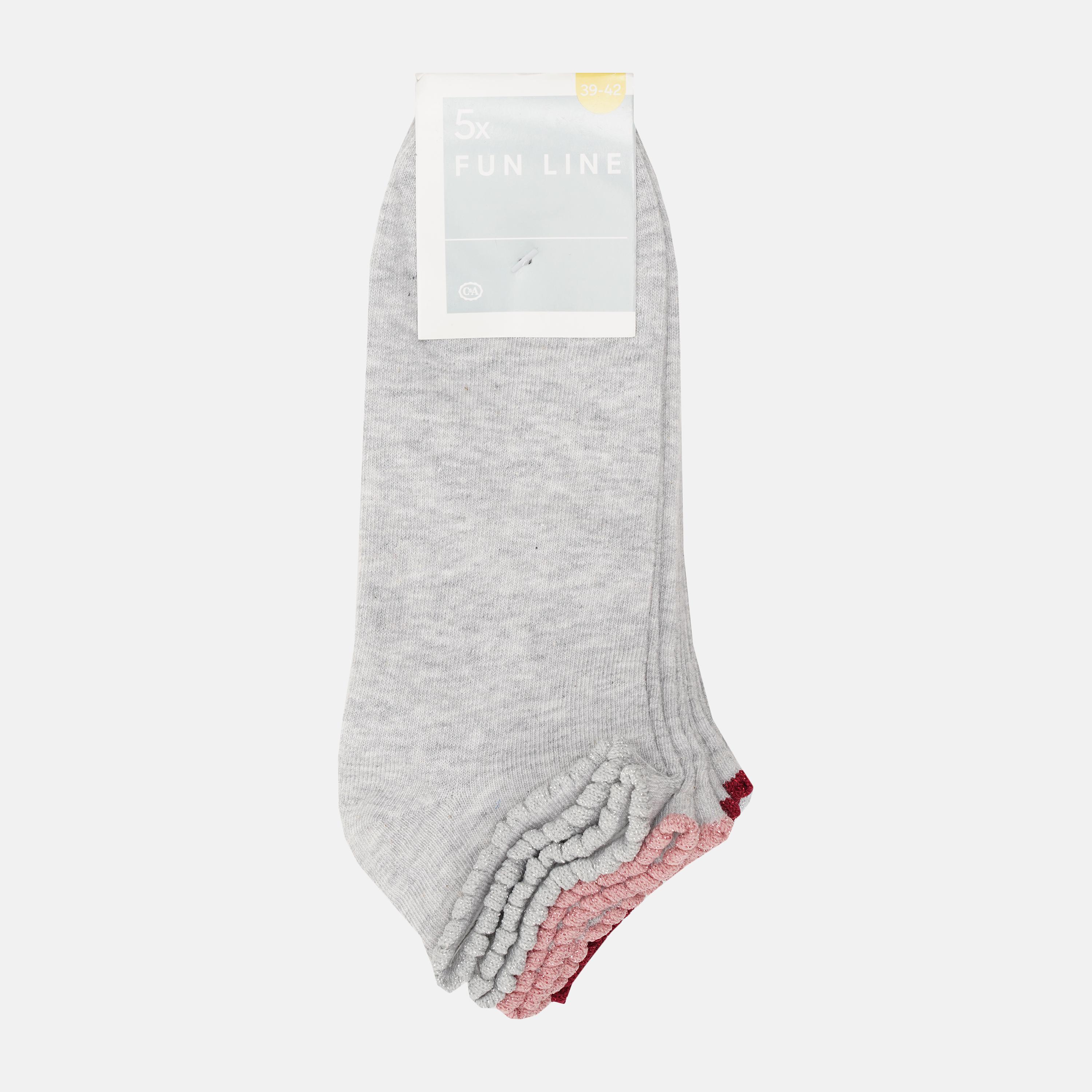 Шкарпетки C&A р. 39-42 5 пар Сірий (5867679440501)