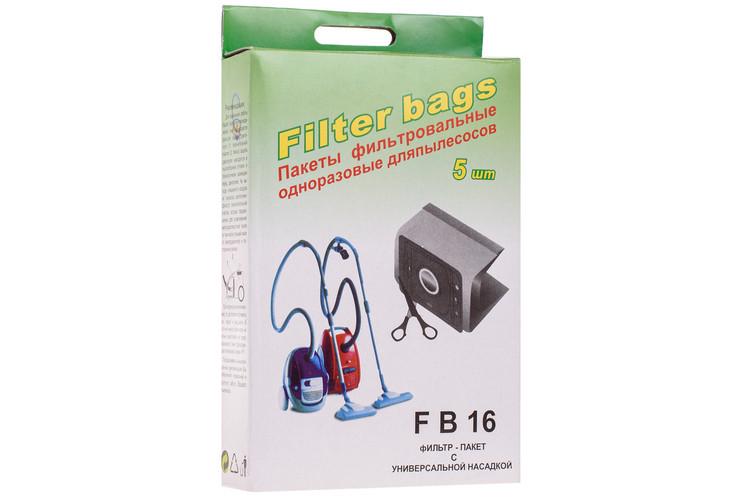 Набор универсальных бумажных мешков FB-16 JEWEL для пылесосов