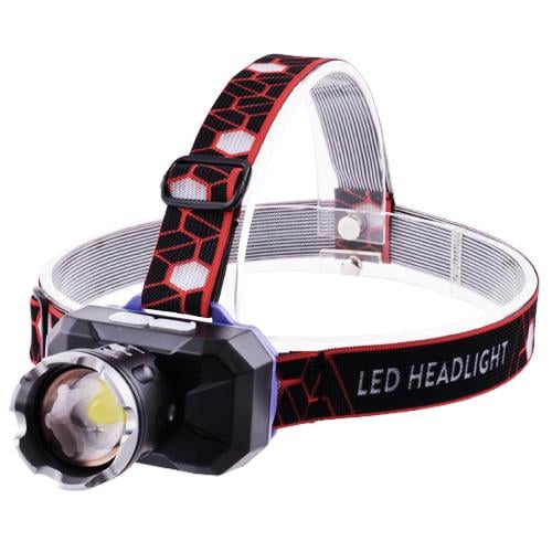 Фонарь налобный BL-SQ-706-P99 со встроенным аккумулятором, Ultra Brite, zoom, зарядка через USB