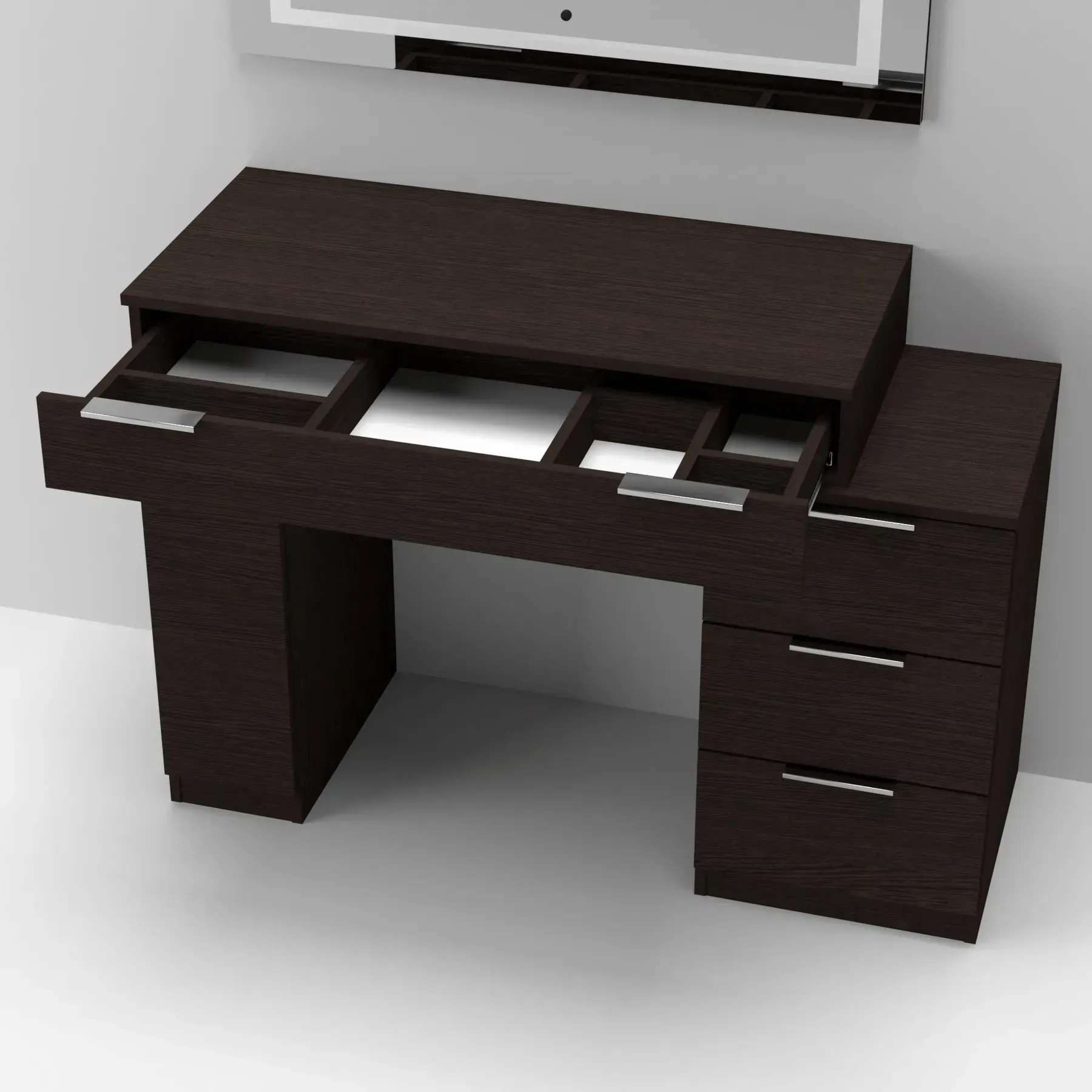 Стол-трюмо туалетный Kontinent Krystal 1200х452х847 мм Венге Магия (59321207) - фото 4