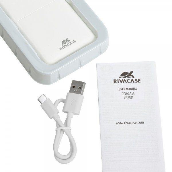 Повербанк RivaCase RIVAPOWER VA2571 White - фото 10