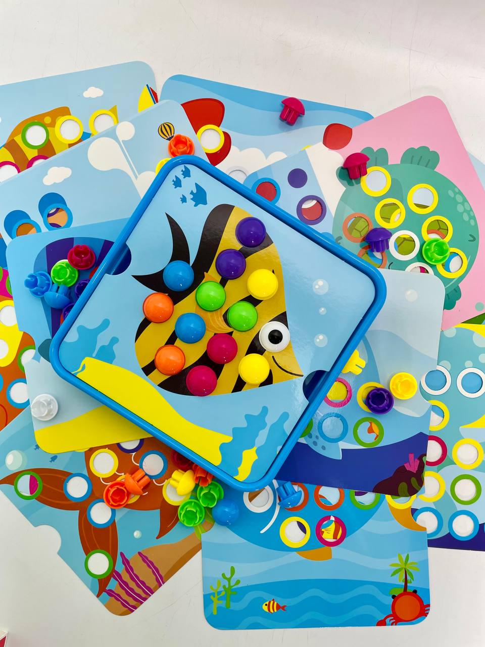 Мозаика познавательная WToys 13731 38 элементов 12 карточек с заданиями в коробке (60/2) - фото 6 Мозаика познавательная WToys 13731 38 элементов 12 карточек с заданиями в коробке (60/2) - фото 6