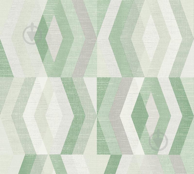 Виниловые обои на флизелиновой основе A.S.Creation Geo Nordic 37533-5 Зеленый-Белый Виниловые обои на флизелиновой основе A.S.Creation Geo Nordic 37533-5 Зеленый-Белый